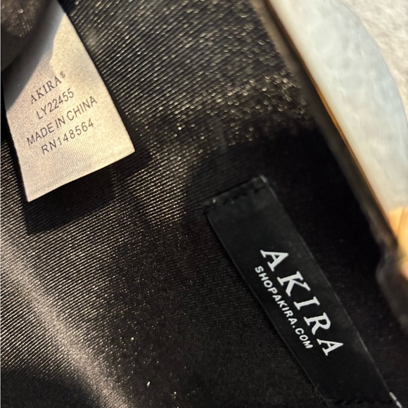 AKIRA Gold and Silver Clutch Wristlet - Picture 7 of 11